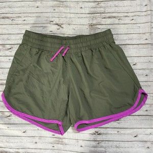 Columbia Womens Shorts Size Small S Green Outdoors Lightweight Athletic Logo